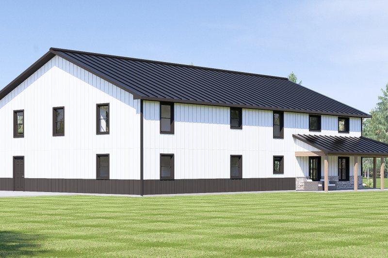 Architectural House Design - Exterior - Other Elevation 2 for Barndominium House Plan #1064-373 - 4 bed, 3.5 bath