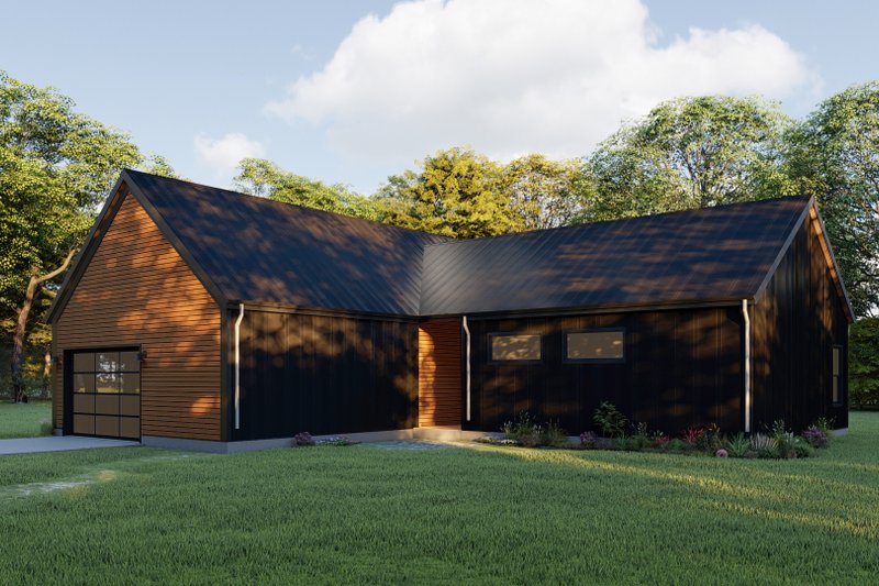 Architectural House Design - Exterior - Other Elevation 1 for Contemporary House Plan #1092-9 - 3 bed, 2 bath