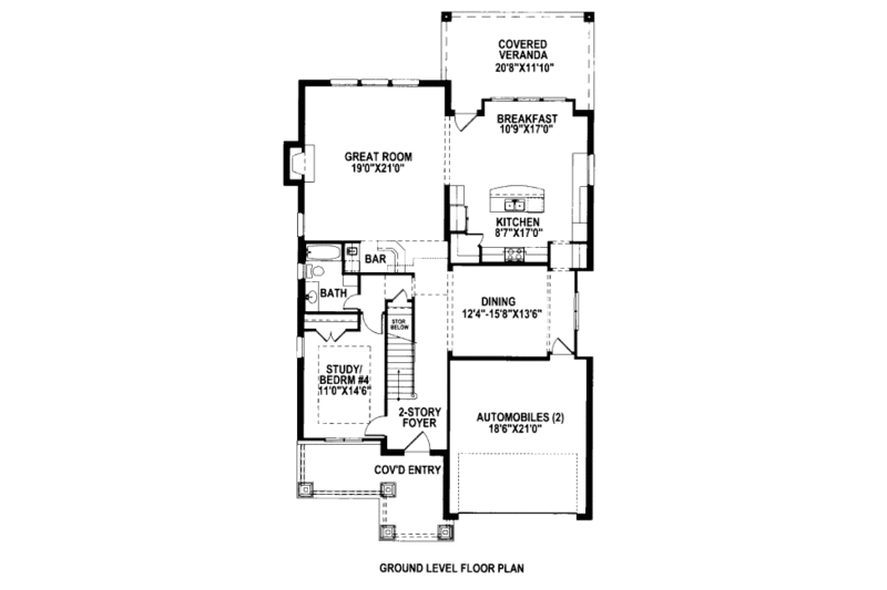 Craftsman Style House Plan - 4 Beds 3.5 Baths 3540 Sq/Ft Plan #141-342 ...