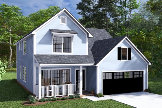 Exterior - Other Elevation 4 for Cottage House Plan #513-2281 - 4 bed, 3.5 bath