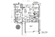 European Style House Plan - 4 Beds 2 Baths 2034 Sq/Ft Plan #310-672 