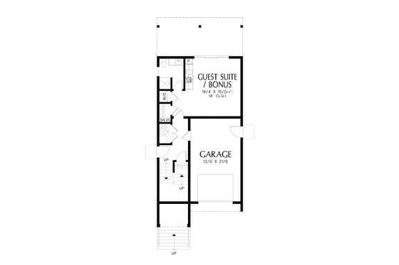 Floor Plan - Lower Floor for Country House Plan #48-1153 - 4 bed, 3.5 bath
