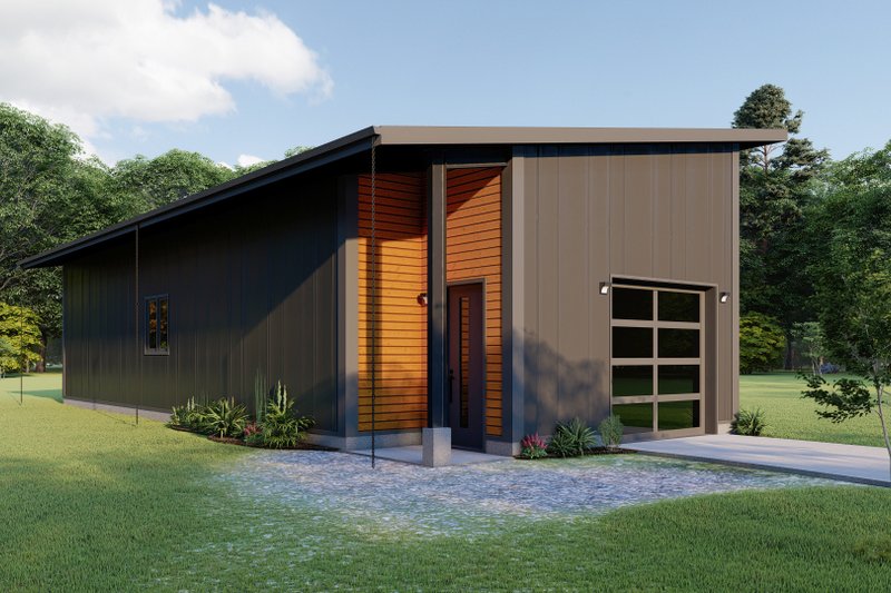 Dream House Plan - Exterior - Other Elevation 2 for Contemporary House Plan #1092-12 - 1 bed, 1 bath