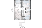 Traditional Style House Plan - 2 Beds 1 Baths 896 Sq/Ft Plan #23-595 