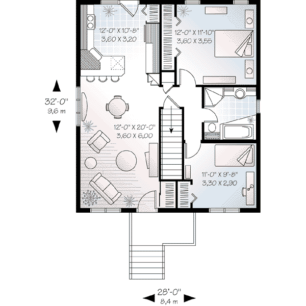 House Design - Traditional Floor Plan - Main Floor Plan #23-595