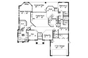 Mediterranean Style House Plan - 3 Beds 2 Baths 2118 Sq/Ft Plan #417-196 