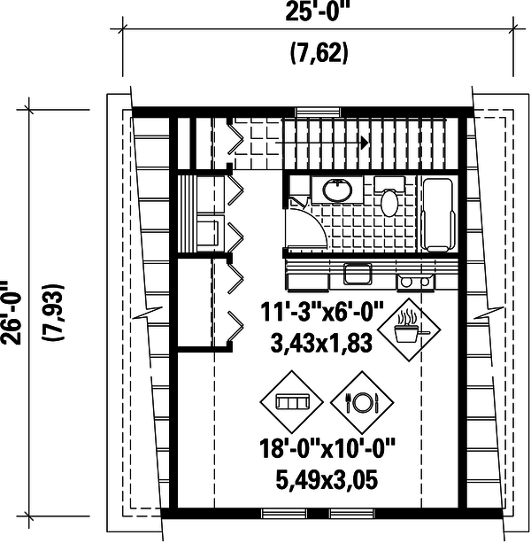 Farmhouse Floor Plan - Upper Floor Plan #25-4752