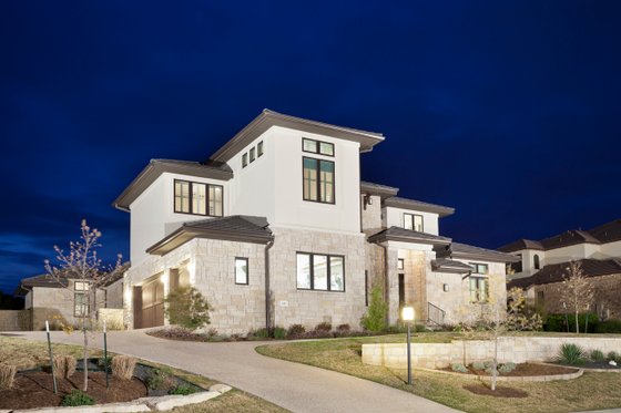 Exterior - Front Elevation 3 for Contemporary House Plan #935-24 - 5 bed, 5 bath