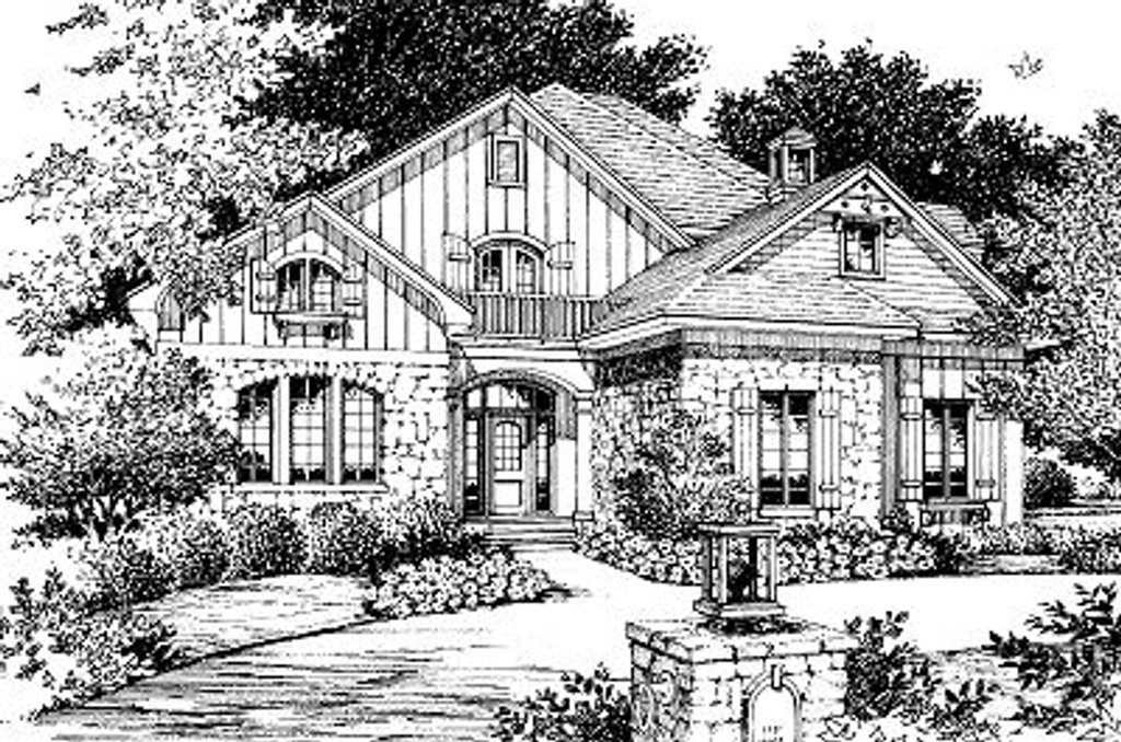 European Style House Plan - 3 Beds 2.5 Baths 2392 Sq/Ft Plan #417-255 ...