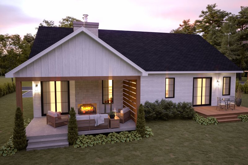 Architectural House Design - Exterior - Rear Elevation for Farmhouse House Plan #23-2396 - 4 bed, 2 bath