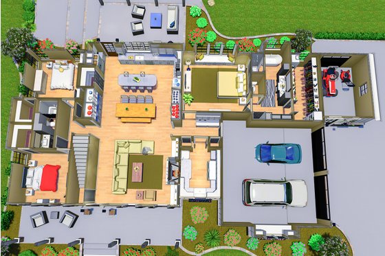 3-D Floorplan