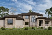 Contemporary Style House Plan - 4 Beds 3.5 Baths 3278 Sq/Ft Plan #1089-30 Exterior 