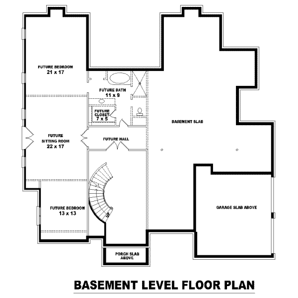 European Floor Plan - Lower Floor Plan #81-1350