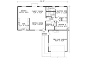 Ranch Style House Plan - 3 Beds 2 Baths 1404 Sq/Ft Plan #1-1246 
