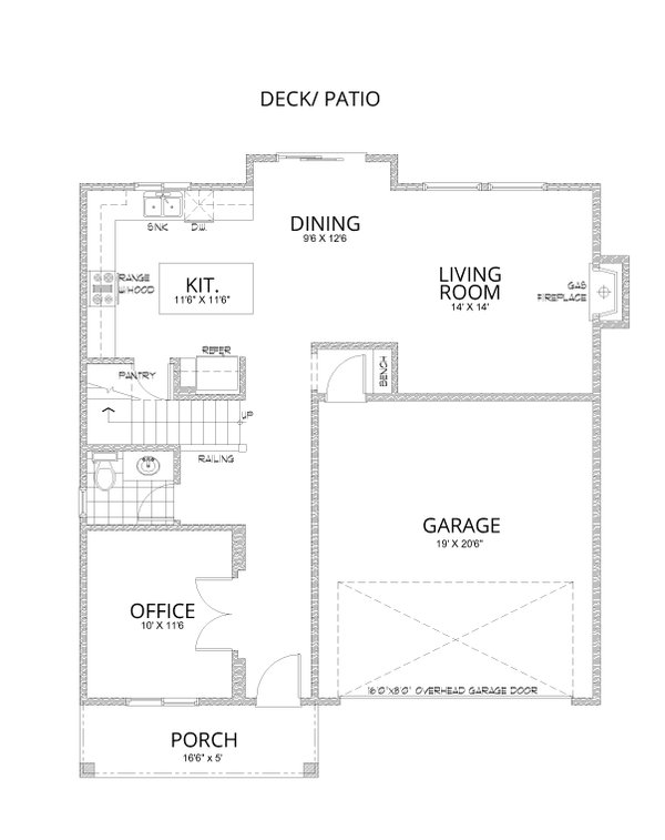 Traditional Floor Plan - Main Floor Plan #112-214