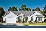 Traditional Style House Plan - 3 Beds 2 Baths 1359 Sq/Ft Plan #58-194 
