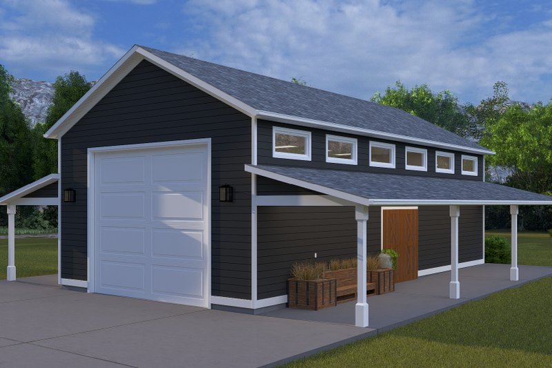 House Blueprint - Traditional Exterior - Front Elevation Plan #1060-276