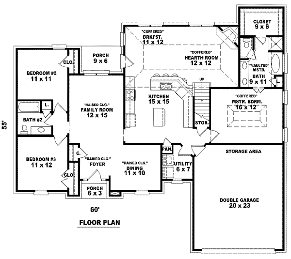 Traditional Floor Plan - Main Floor Plan #81-946