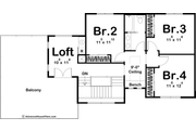 Contemporary Style House Plan - 4 Beds 2.5 Baths 2499 Sq/Ft Plan #455-255 
