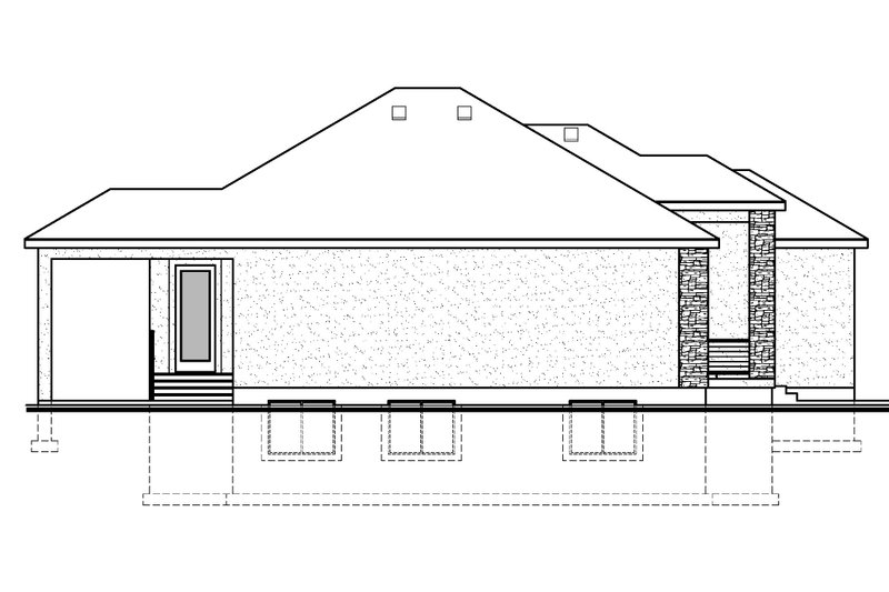 Dream House Plan - Exterior - Other Elevation for Contemporary House Plan #1073-37 - 3 bed, 2 bath