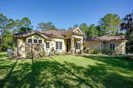 Exterior - Front Elevation for Mediterranean House Plan #548-1 - 4 bed, 3 bath