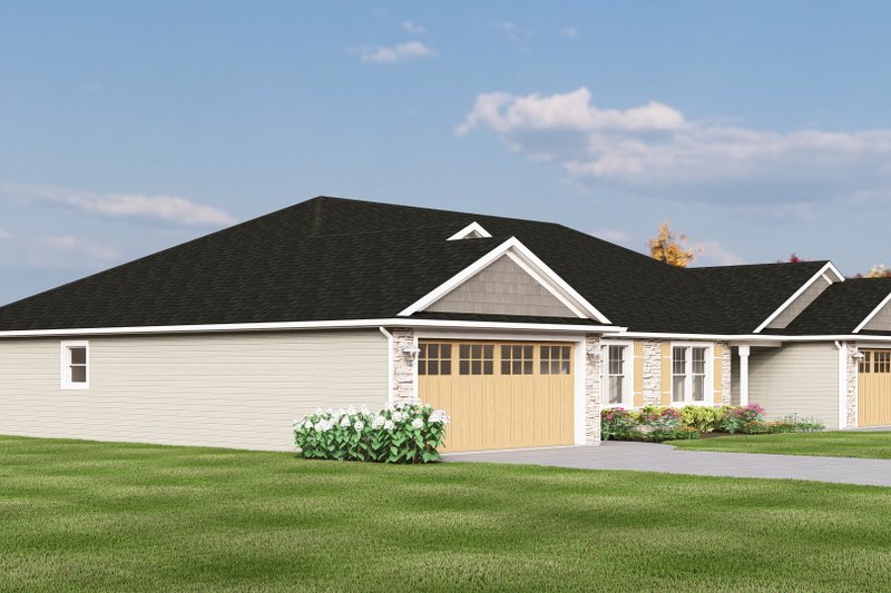 House Blueprint - Exterior - Other Elevation 1 for Craftsman House Plan #1064-326 - 2 bed, 2 bath