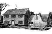 Colonial Style House Plan - 4 Beds 2.5 Baths 2320 Sq/Ft Plan #315-108 