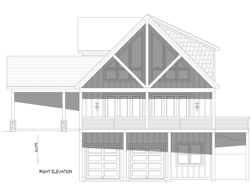 Exterior - Other Elevation 2 for Country House Plan #932-1445 - 3 bed, 2.5 bath