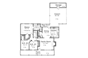 Farmhouse Style House Plan - 3 Beds 2 Baths 1333 Sq/Ft Plan #41-107 