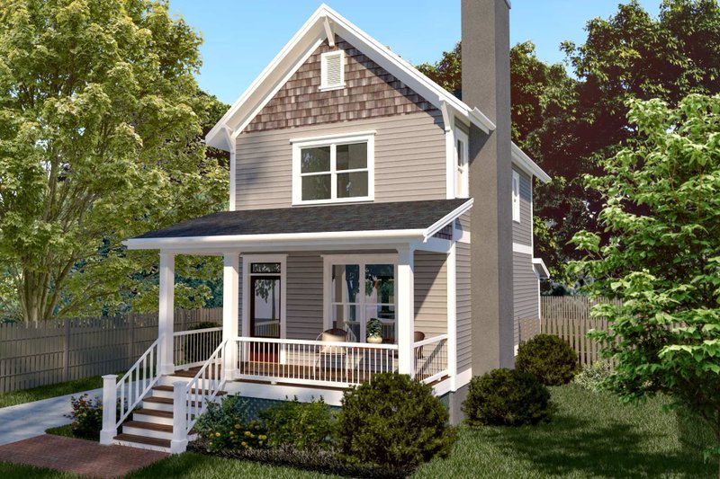 House Blueprint - Colonial Exterior - Front Elevation Plan #79-133