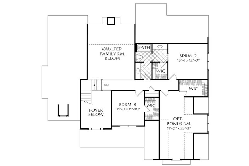 Dream House Plan - Floor Plan - Upper Floor for Cottage House Plan #927-14 - 4 bed, 3 bath