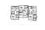 Traditional Style House Plan - 3 Beds 2.5 Baths 4063 Sq/Ft Plan #20-402 Floor 