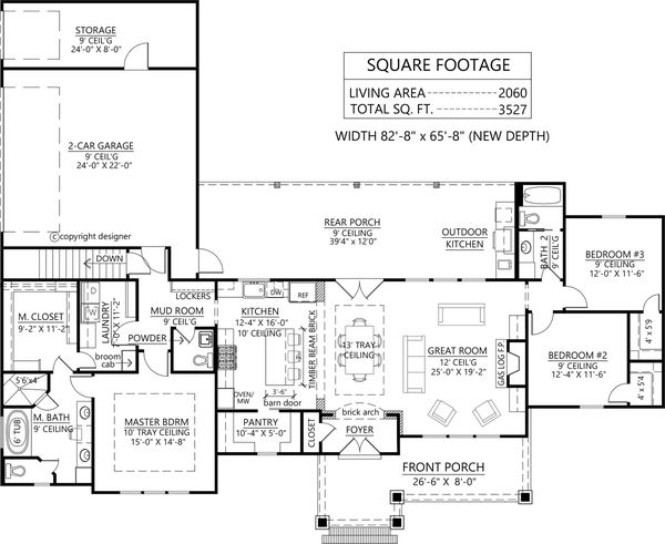 House Plan Design - Optional Basement