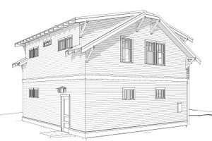 Exterior - Other Elevation for Craftsman House Plan #895-121 - 2 bed, 1 bath