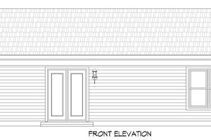 Exterior - Front Elevation 3 for Country House Plan #932-609 - 1 bed, 1 bath