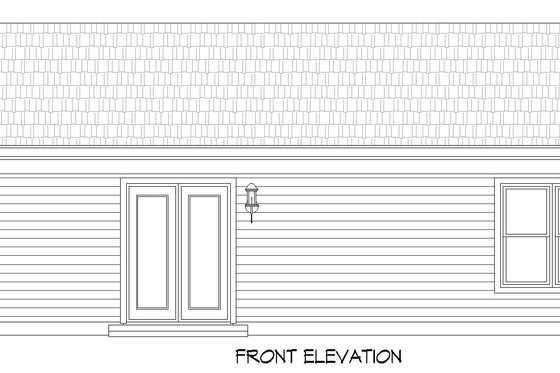 Exterior - Front Elevation 3 for Country House Plan #932-609 - 1 bed, 1 bath