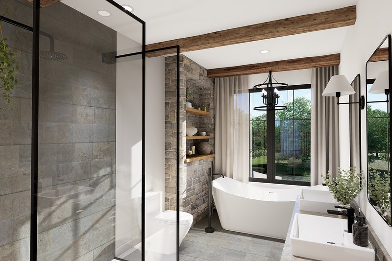 Dream House Plan - Interior - Master Bathroom for Craftsman House Plan #23-2893 - 1 bed, 1.5 bath
