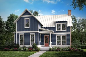 Exterior - Front Elevation Architectural House Design - Farmhouse Exterior - Front Elevation Plan #430-177