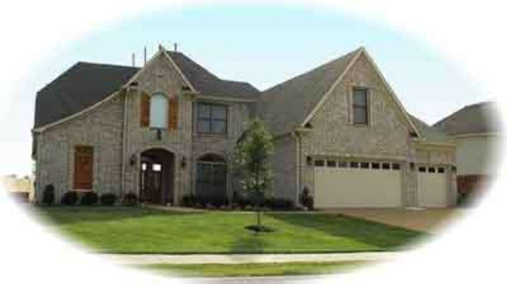 Exterior - Front Elevation 2 for European House Plan #81-549 - 4 bed, 3.5 bath