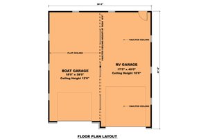 Floor Plan - Main Floor for Contemporary House Plan #1111-20, 0 bath