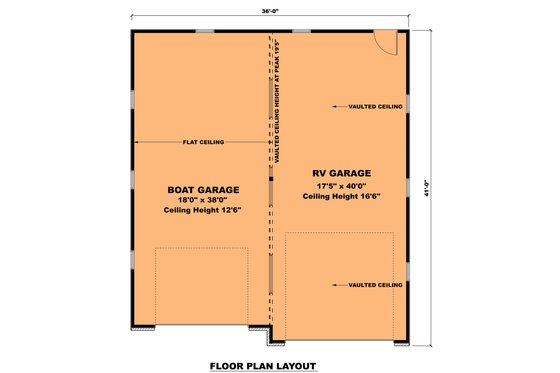 Floor Plan - Main Floor for Contemporary House Plan #1111-20, 0 bath