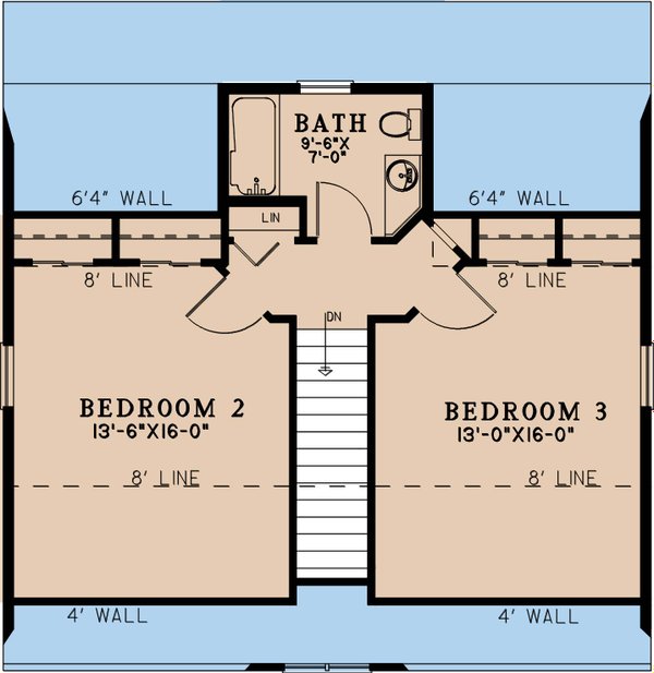 Home Plan - Cabin Floor Plan - Upper Floor Plan #923-352