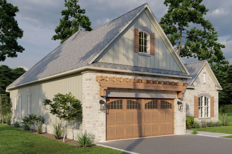 Architectural House Design - Exterior - Front Elevation 5 for European House Plan #17-2483 - 3 bed, 2 bath