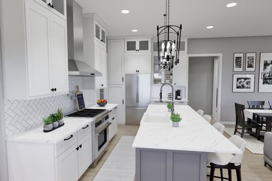 Interior - Kitchen 5 for Craftsman House Plan #51-1289 - 3 bed, 3.5 bath