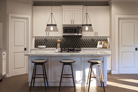 Interior - Kitchen 1 for Farmhouse House Plan #455-387 - 3 bed, 2.5 bath