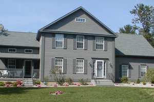 Colonial Exterior - Front Elevation Plan #75-140