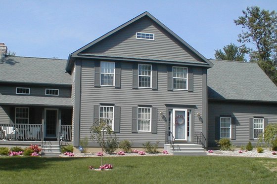 Exterior - Front Elevation for Colonial House Plan #75-140 - 3 bed, 2.5 bath