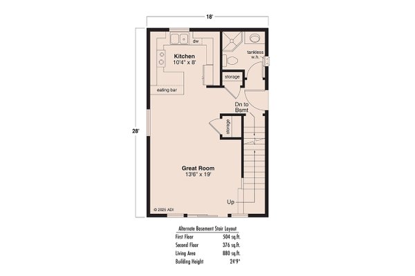 Cottage Floor Plan - Other Floor Plan #124-1278
