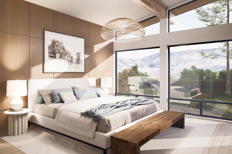 House Blueprint - Interior - Master Bedroom for Bungalow House Plan #1114-69 - 3 bed, 2 bath