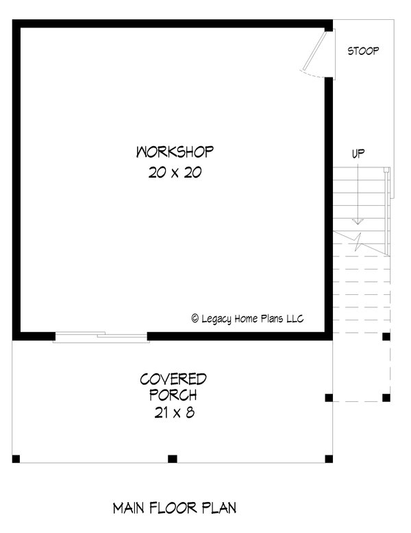 House Blueprint - Contemporary Floor Plan - Main Floor Plan #932-648